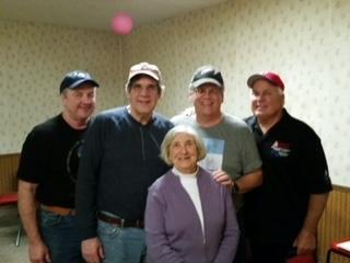 Leonard Alborn with friends